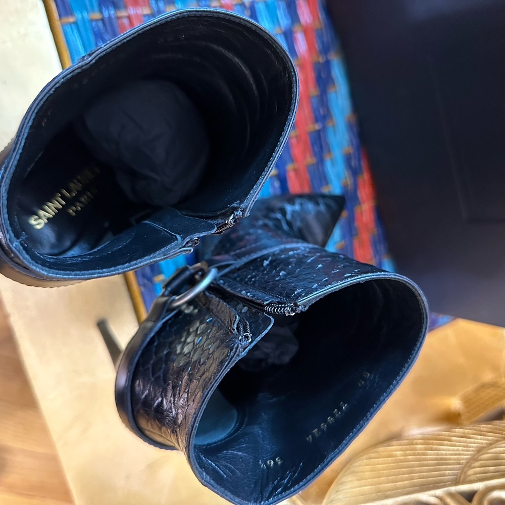 Ysl 37 Python Heels - image 3